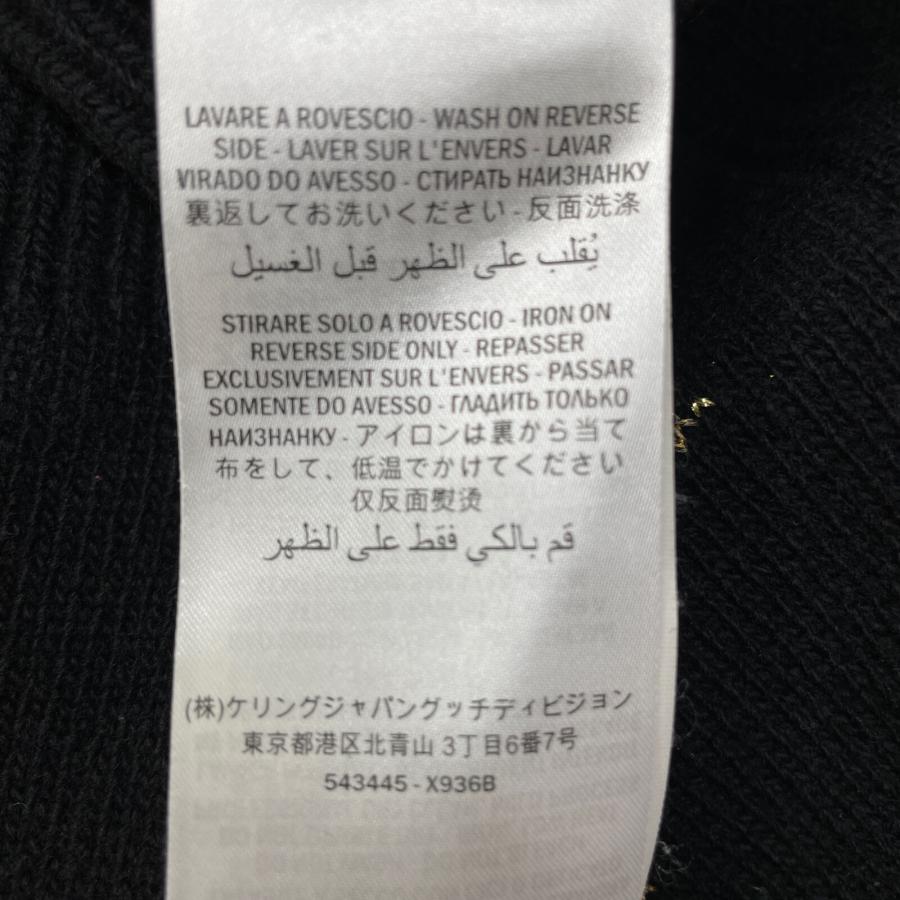 GUCCI（グッチ） 543445 ブラックxゴールド ウール ハートセーター ブラック／ゴールド XS トップス ウール レディース 中古 ...