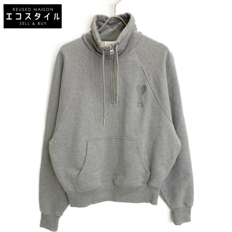 AMI PARIS アミパリス USW502.747 グレー ハーフジップ AMI PARIS アミパリス USW502.747 グレー ハーフジップ
