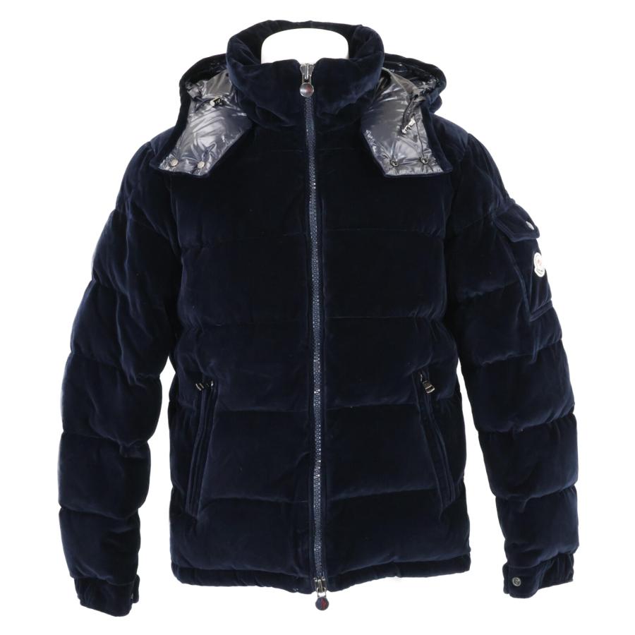 MONCLER 美品/国内正規 モンクレール MAY ベロア フード付ダウン MONCLER 美品/国内正規 モンクレール MAY ベロア フード付ダウン