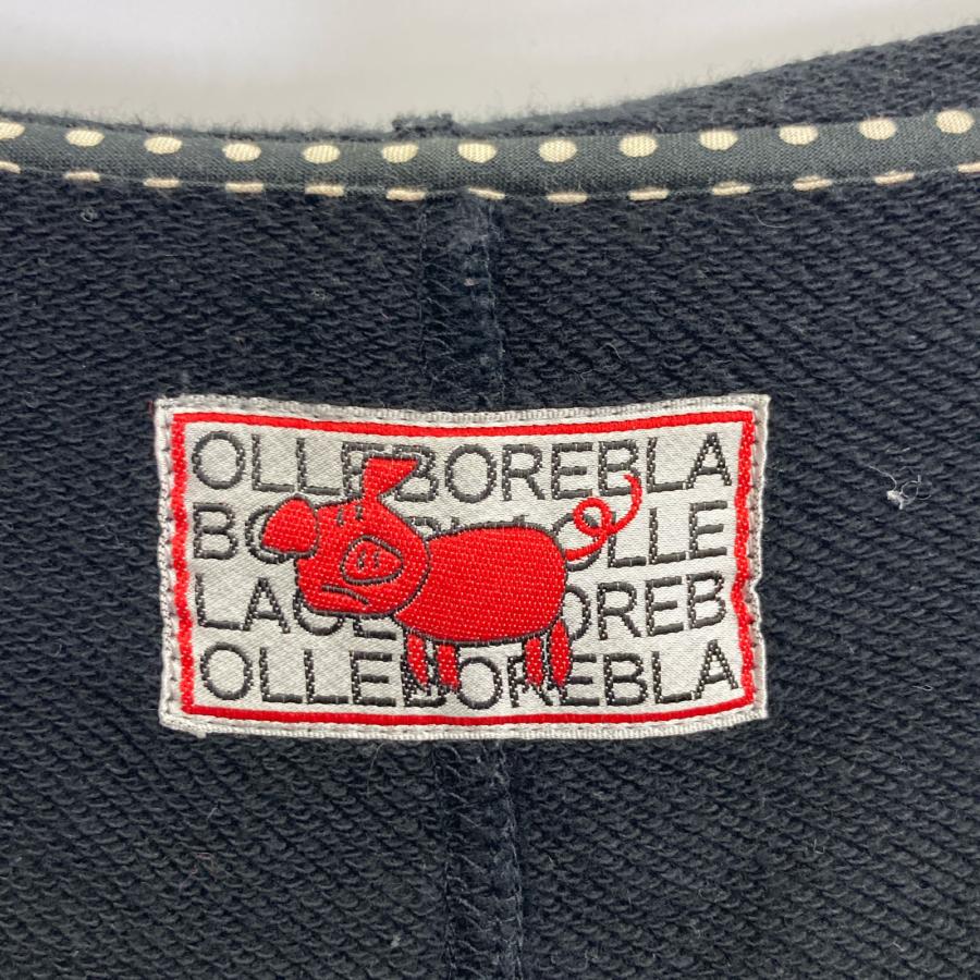 OLLEBOREBLA アルベロベロ ブラック 豚さん スキー 刺繍 ジップ パーカ