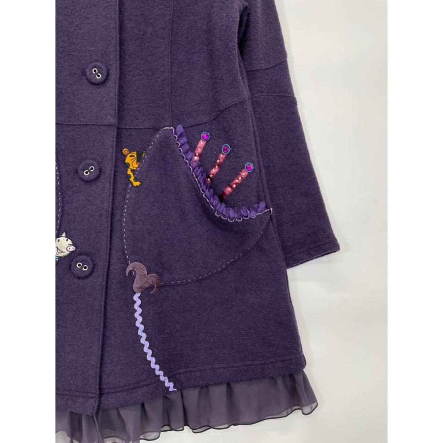 【美品】OLLEBOREBLA アルベロベロ　シャツコート　ブタさん　ビジュー OLLEBOREBLA（オレボレブラ） OLLEBOREBLA ALBEROBELLO アルベロベロ