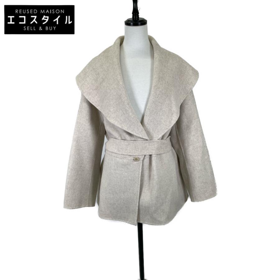 Plage プラージュ アイボリー ハミルトン ワイドカラー ショートコート