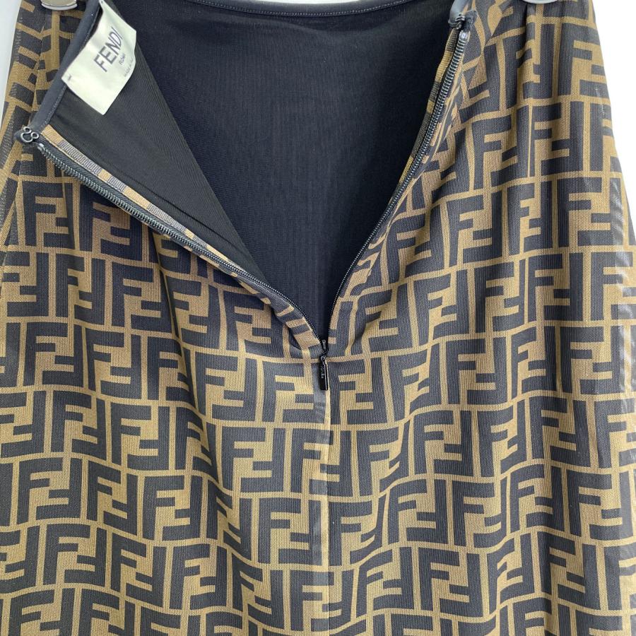 FENDI（フェンディ） FQ7062 A8G4 ブラウン レーヨン×エステル ズッカ