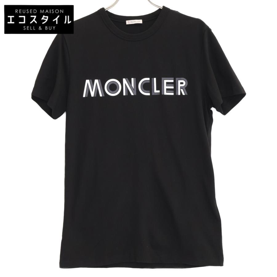 MONCLER モンクレール 20年 国内正規 ブラック ロゴ 半袖 T MONCLER モンクレール 20年 国内正規 ブラック ロゴ 半袖 T