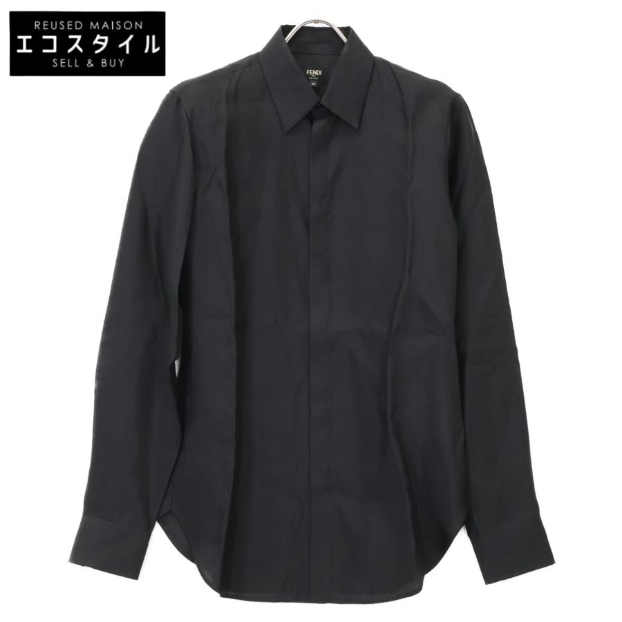 FENDI（フェンディ） 22年 FS0585 AKEG ブラック ズッカストライプ 