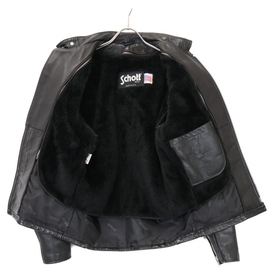 SCHOTT 641 ライダースジャケット 2way ライナー ブラック USA Schott N.Y.C（ショット） SCHOTT ブラック 641 ボアライナー付き