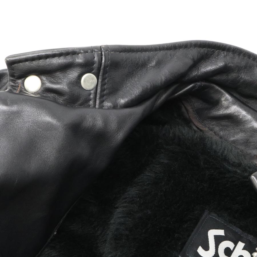 Schott N.Y.C SCHOTT ショット ブラック 641 ボアライナー付き 