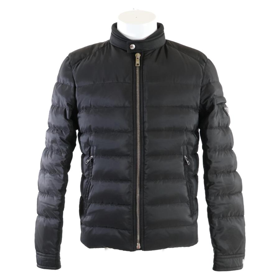 美品 サイズ44 M相当 Prada パデットナイロンブルゾン ネイビー