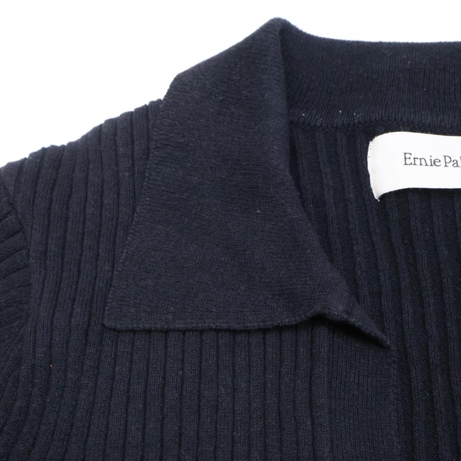 Ernie Palo アーニー パロ EP07FKN02 ブラック リブニット スキッパー 