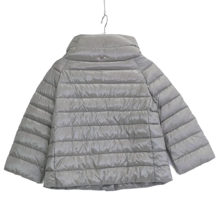HERNO 美品/国内正規 ヘルノ ICONICO PI0046DIC 12017 SOFIA ダウン ジャケット 40 シルバー レディース ...