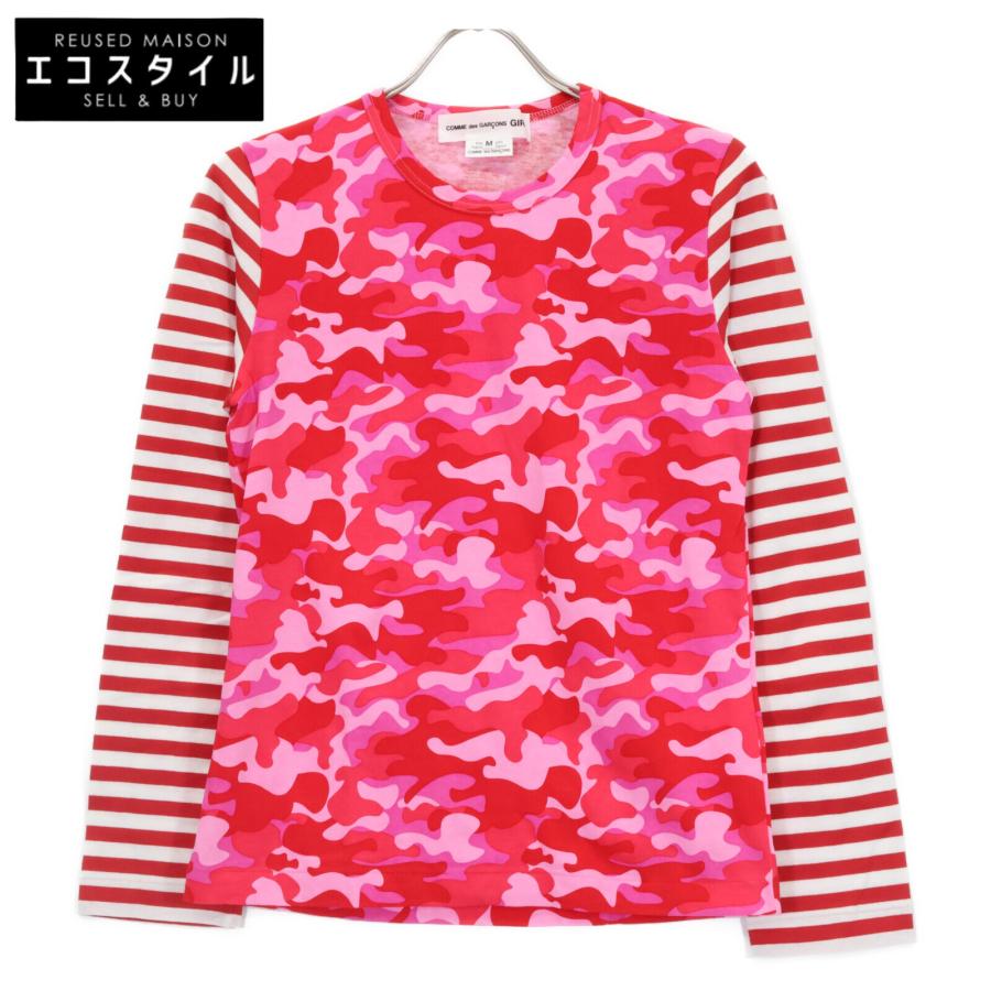 コムデギャルソンガール 花柄 カットソー 総柄 プリント 長袖 Sサイズ