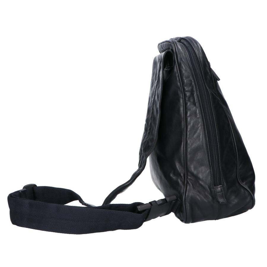 miu miu（ミュウミュウ） 90s オールレザー ボディバッグ ブラック