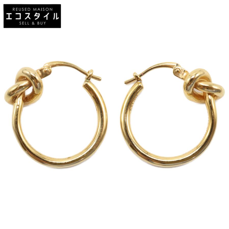 CELINE セリーヌ 46N556BRA.35OR ノット スモールフープ ピアス  