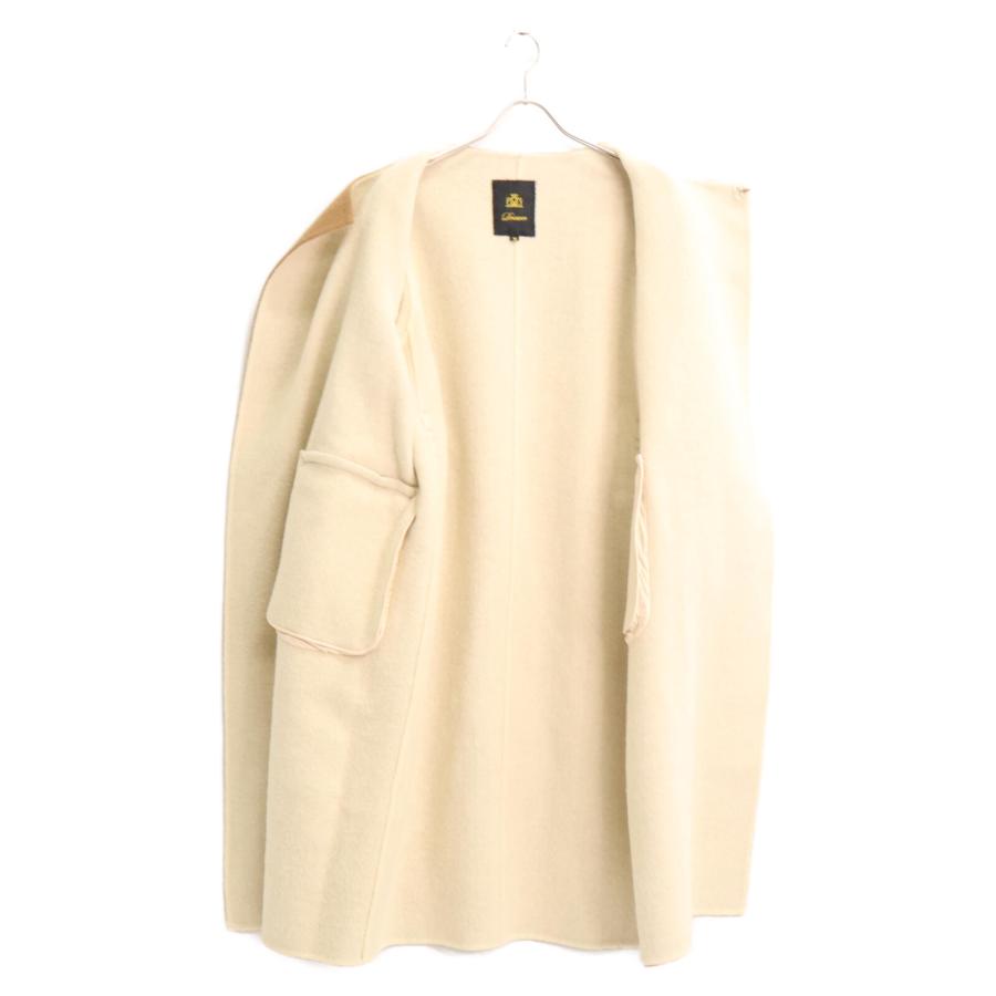 【定番人気】Drawer リバーノーカラーコート 38 ベージュ 最終値下！！ Drawer - Drawer✨ドゥロワー リバーノーカラーコート 38 ベージュの