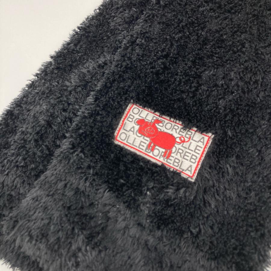 OLLEBOREBLA アルベロベロ ブラック 豚さん ロング フリース ボア