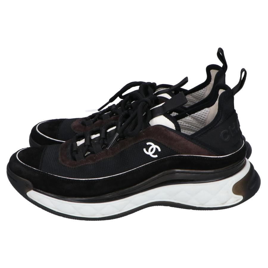 CHANEL（シャネル） G39072 ココマークレザー×ファブリック スニーカー