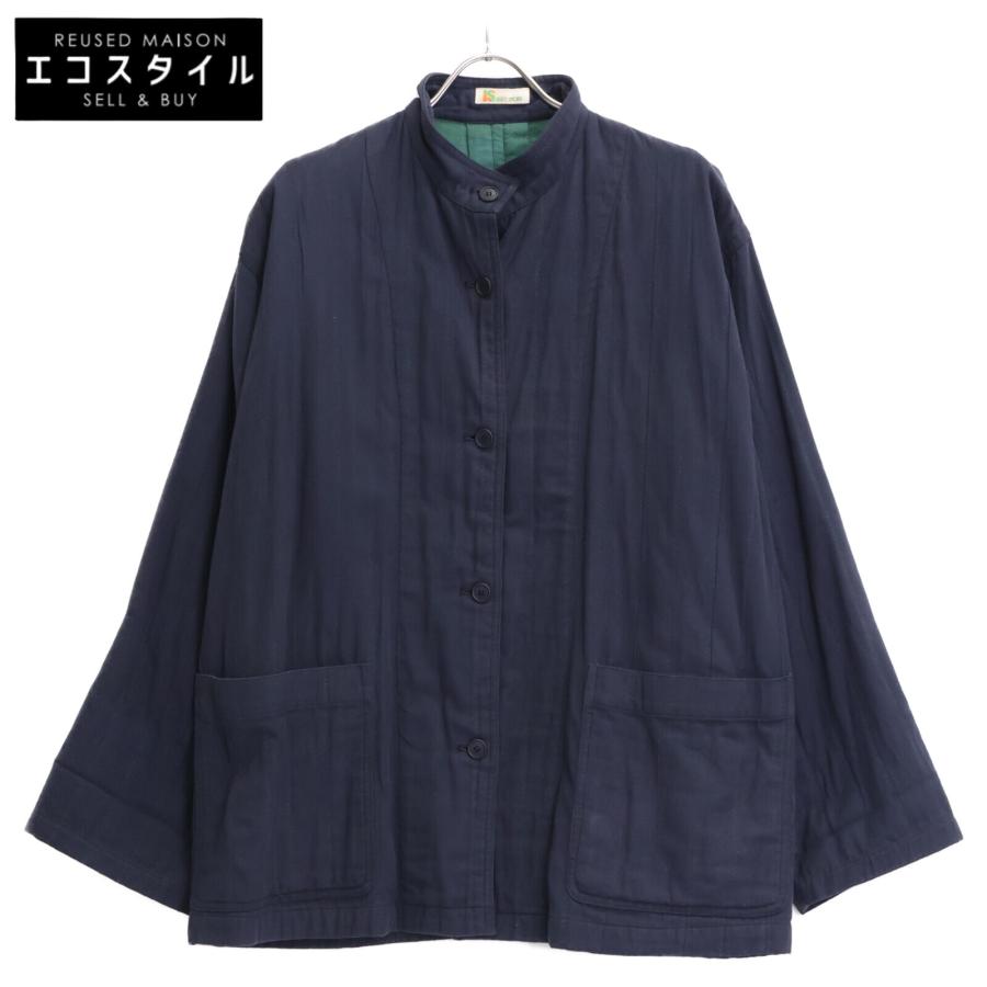 ISSEY MIYAKE イッセイミヤケ 【スポーツ】ネイビー×グリーン コットン 