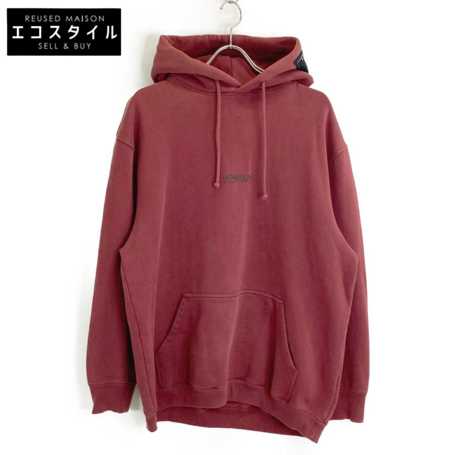 VETEMENTS ヴェトモン UAH21TR630 ボルドー コットン パーカー L