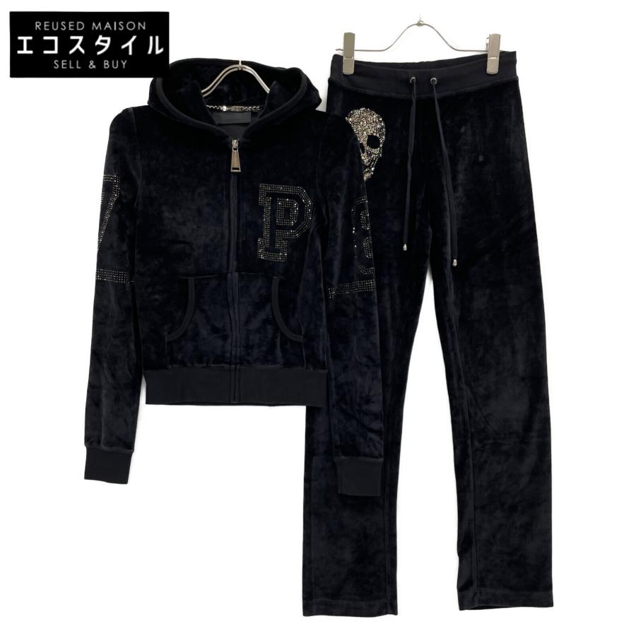 PHILIPP PLEIN フィリッププレイン ブラック ベロア スワロフスキー
