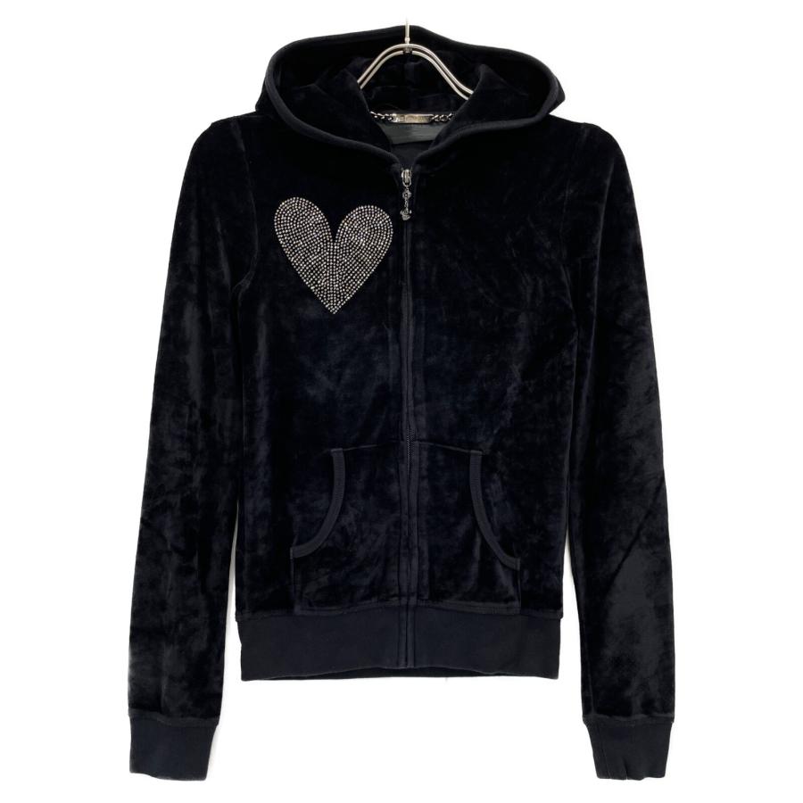 フィリッププレイン　ジャージ　セットアップ　ブラック　メンズ　プレート PHILIPP PLEIN（フィリッププレイン） ブラック ベロア スワロフスキー