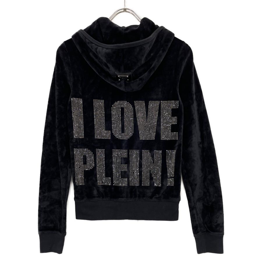 PHILIPP PLEIN セットアップ ラッパー PHILIPP PLEIN（フィリッププレイン） ブラック ベロア スワロフスキー