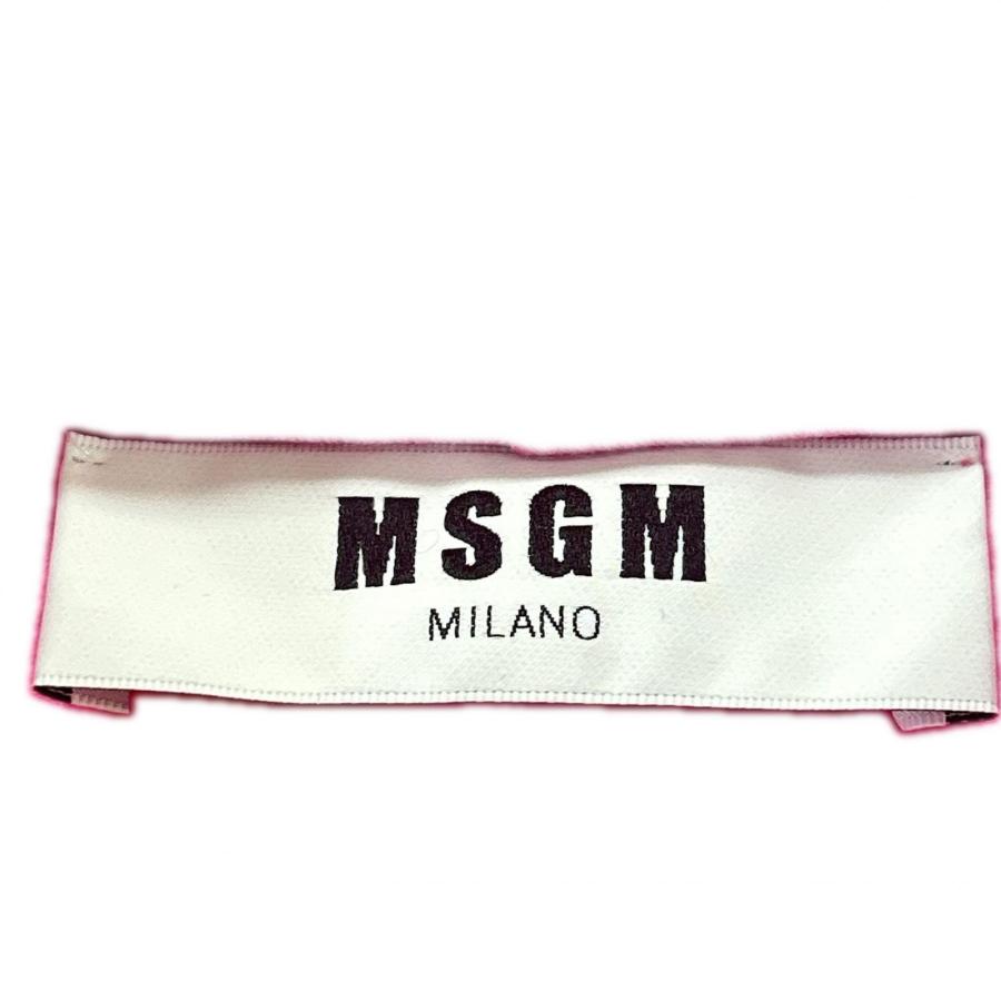 MSGM エムエスジーエム 2740MM76 ライトピンク 長袖 フードロゴ 