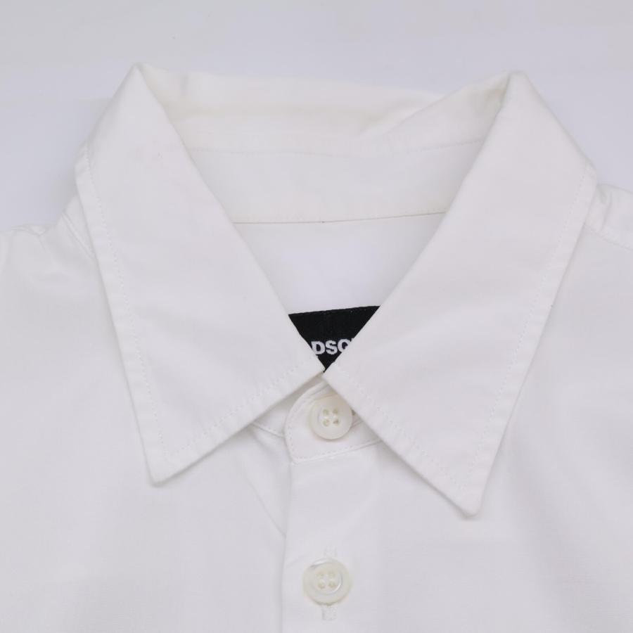ディースクエアード S74DM0820 ﾎﾜｲﾄ D2 POP 80'S LONG SLEEVES SHIRT 44 DSQUARED2（ディースクエアード） S74DM0820 ホワイト D2 POP 80'S