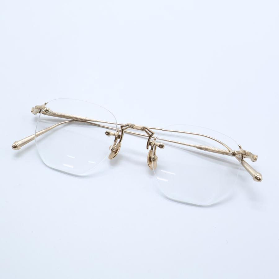 美品 MATSUDA マツダ M3104-A BG 度入りレンズ ヘキサゴン ツー