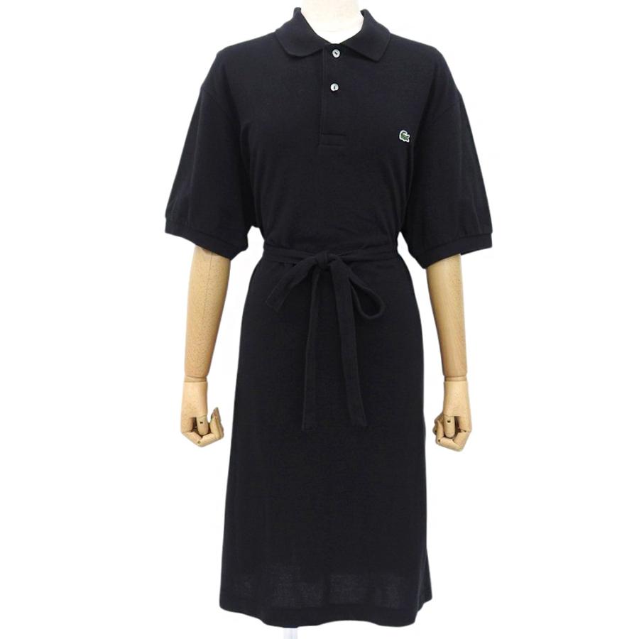 LACOSTE（ラコステ） 美品 ロング ワンポイント ポロシャツワンピース