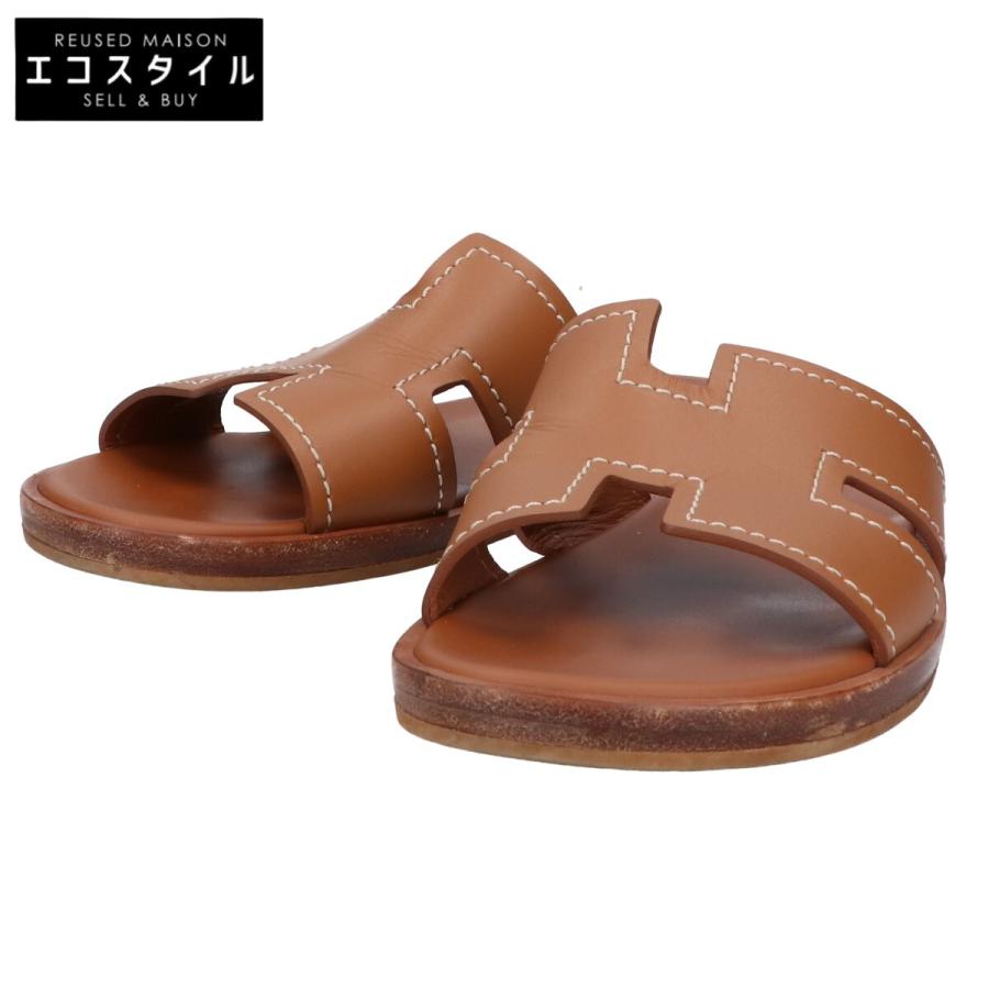HERMÈS ブラウン スライドサンダル エルメス ブラウン スライドサンダル