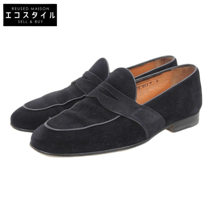 SANTONI（サントーニ） ペニーローファー シューズ メンズ スエード 