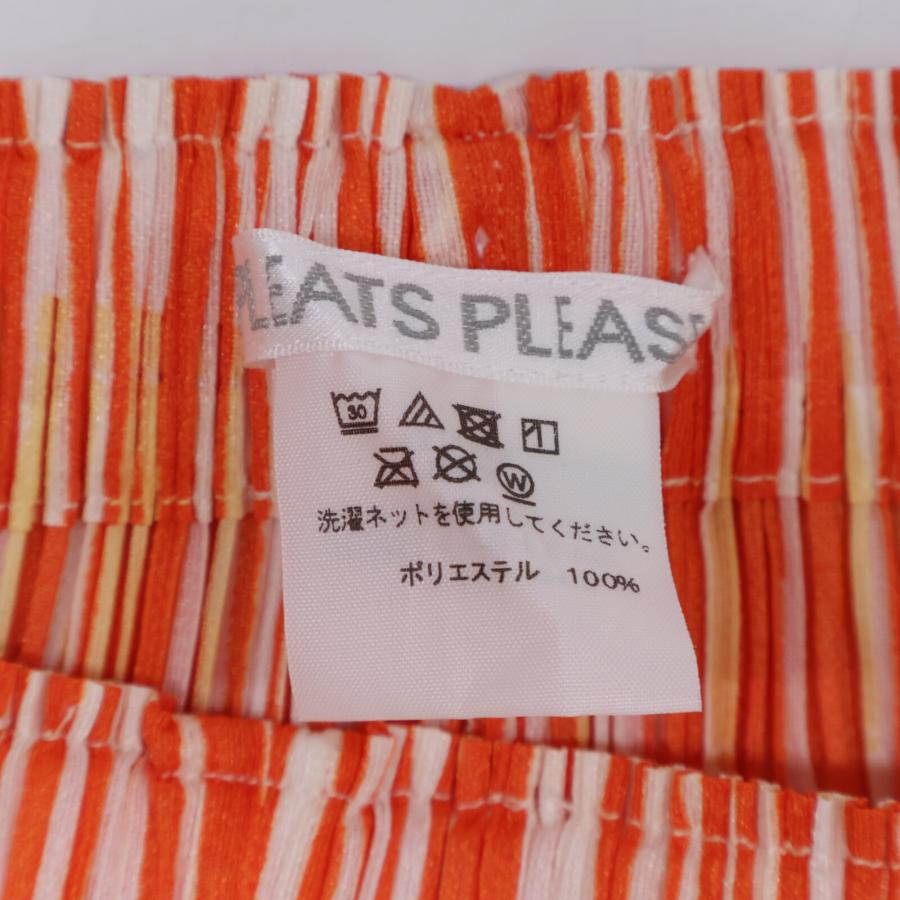 PLEATS PLEASE プリーツプリーズ PP73-JF673 17AW オレンジ×ホワイト