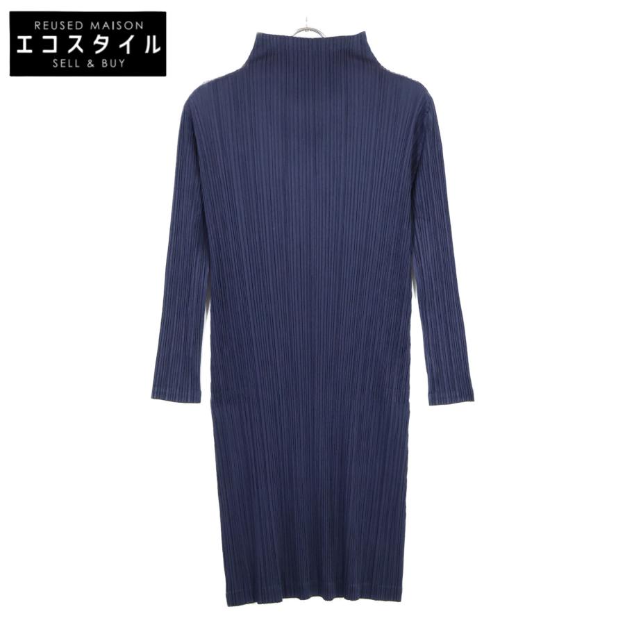 PLEATS PLEASE プリーツプリーズ PP63-JH683 16AW ネイビー ハイネック