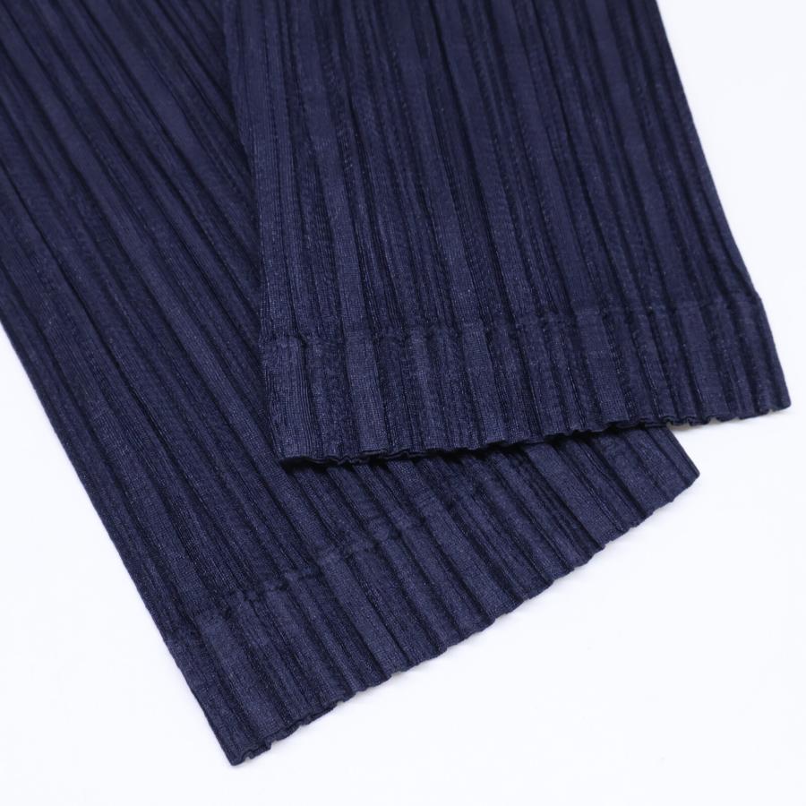 最終値下げプリーツプリーズ　長袖ワンピース　ネイビー　3 PLEATS PLEASE(プリーツプリーズ) ワンピース サイズ03 L レディース