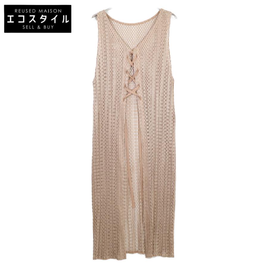 PLEATS PLEASE プリーツプリーズ ワンピース ベージュ ノースリーブ
