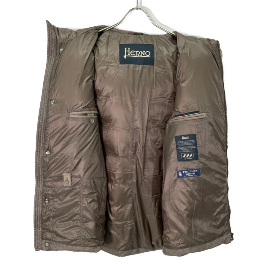 HERNO ヘルノ PI0376U PIACENZA グレージュ カシミヤ混 ダウンコート
