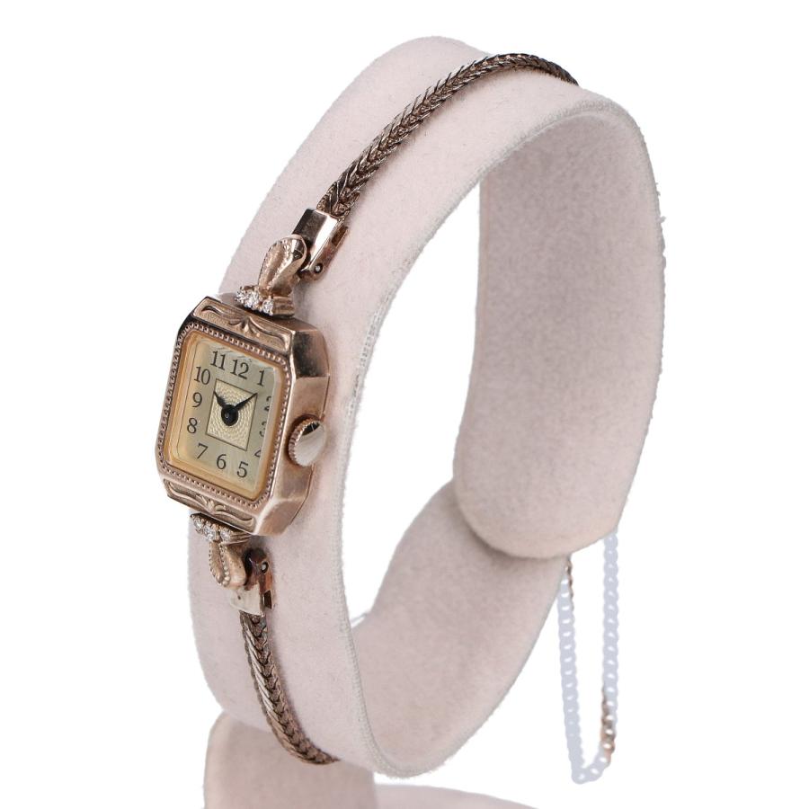 agete（アガット） K10/D0.057ct クラシック スクエアフェイス