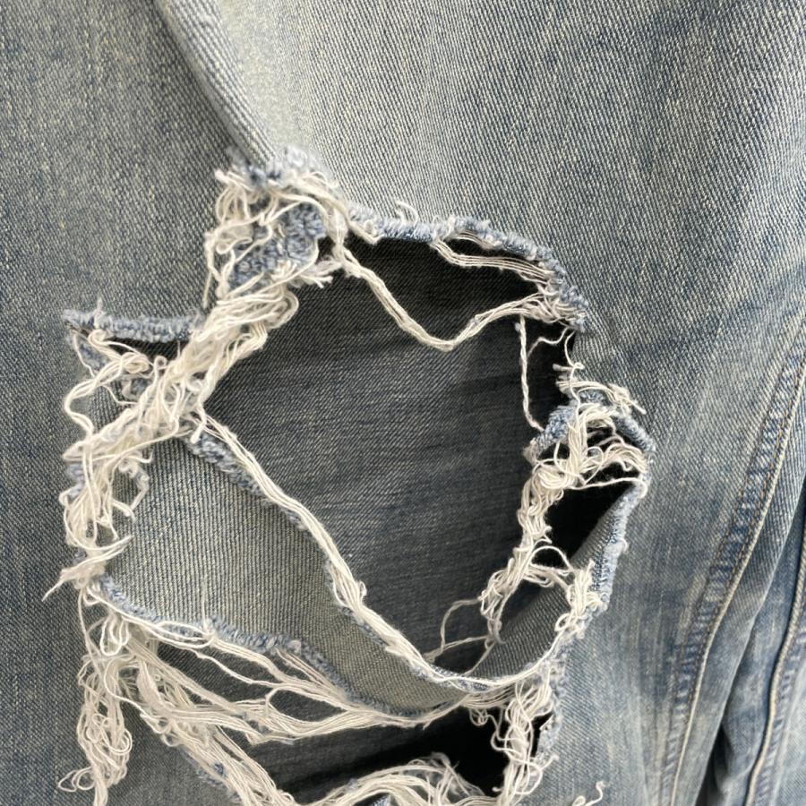 Lee（リー） 新品同様/ LB0545 BEAMS別注 クラッシュデニムパンツ