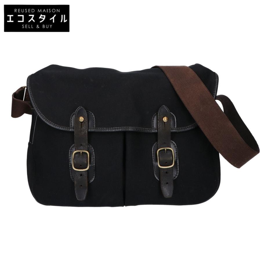 ブレディ ショルダーバッグ アリエルトラウト キャンバス レザー 黒 フラップ Brady ブレディ ARIEL TROUT SMALL アリエル トラウト スモール