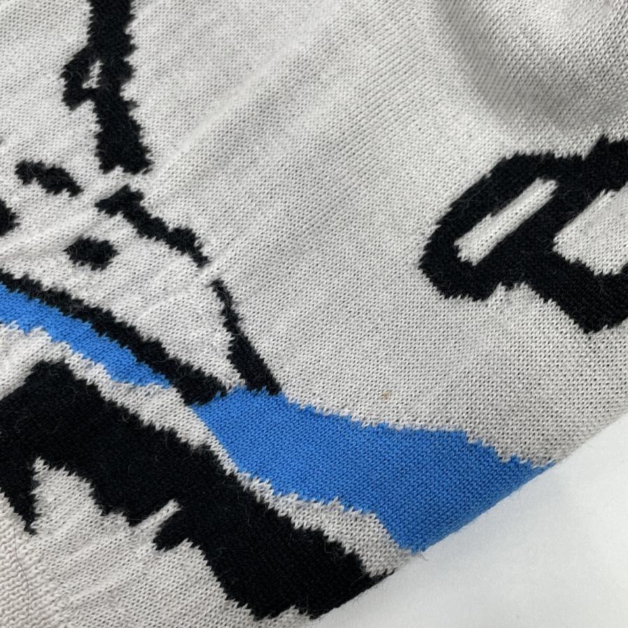 FENDI フェンディ 21年 FZX038 ホワイト マルチカラー 薄手セーター 50  