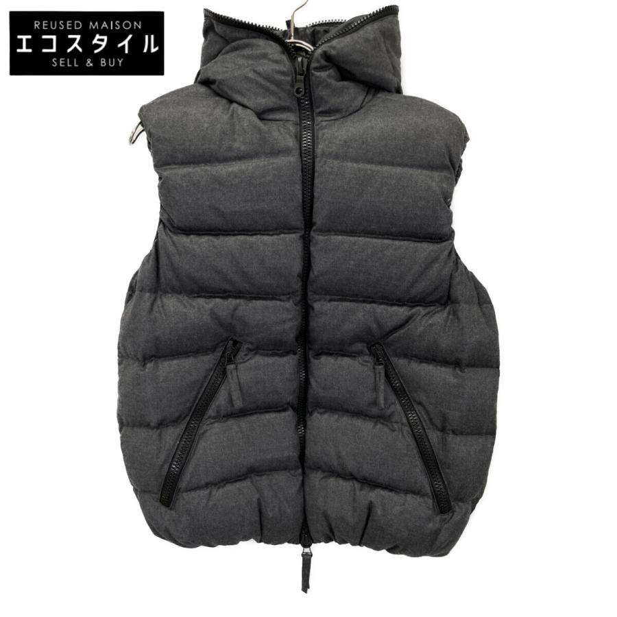 【タグ付き 美品】DUVETICA　ダウンベスト ARISTEO 大きいサイズ DUVETICA デュベティカ ARISTEO グレー ウール ダウンベスト 52