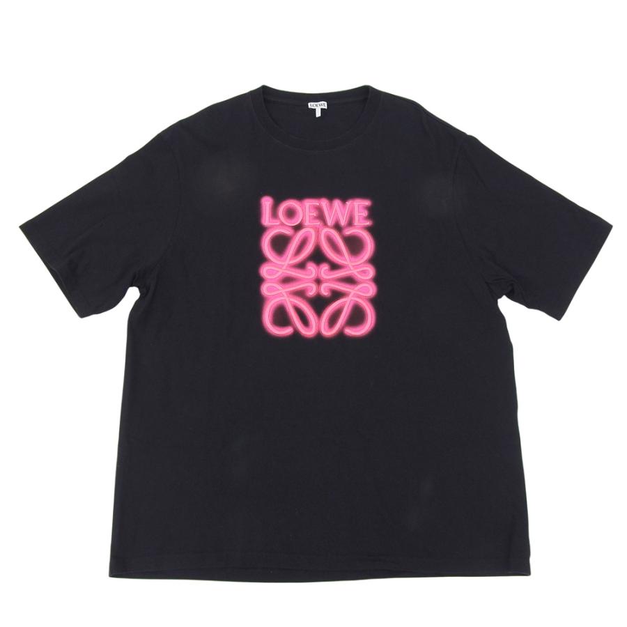 LOEWE（ロエベ） 美品 ネオンロゴ Tシャツ トップス メンズ ブラック L