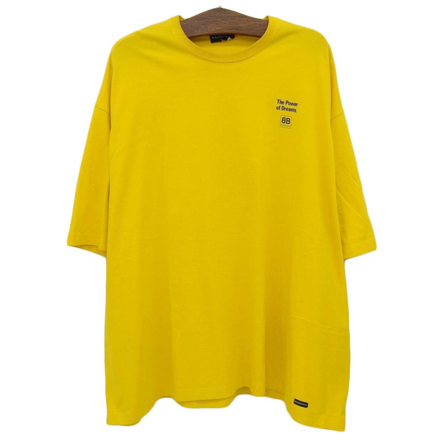 BALENCIAGA（バレンシアガ） ロゴ Tシャツ トップス メンズ イエロー 