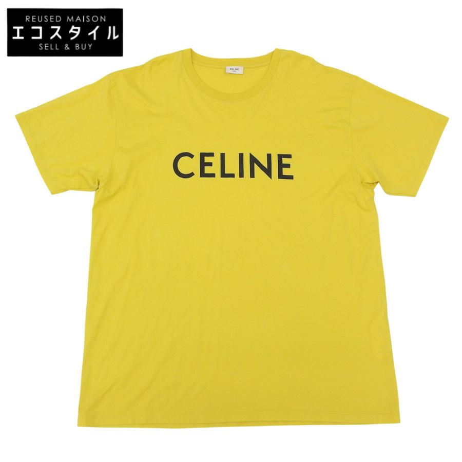 CELINE セリーヌ 美品 ロゴ Tシャツ トップス メンズ マスタード XXL 2X681501F XXL CELINE（セリーヌ） 美品 ロゴ Tシャツ トップス メンズ マスタード