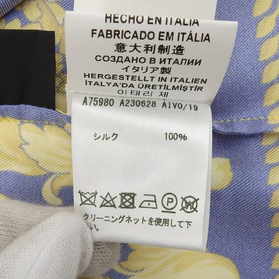 VERSACE ヴェルサーチ バロック柄 総柄 シルク シャツ トップス メンズ