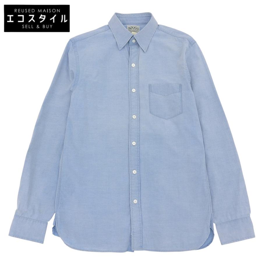 358Storeダブルアールエル　シャンブレーシャツ　ライトブルー S RRL ダブルアールエル コットン シャンブレー シャツ トップス メンズ