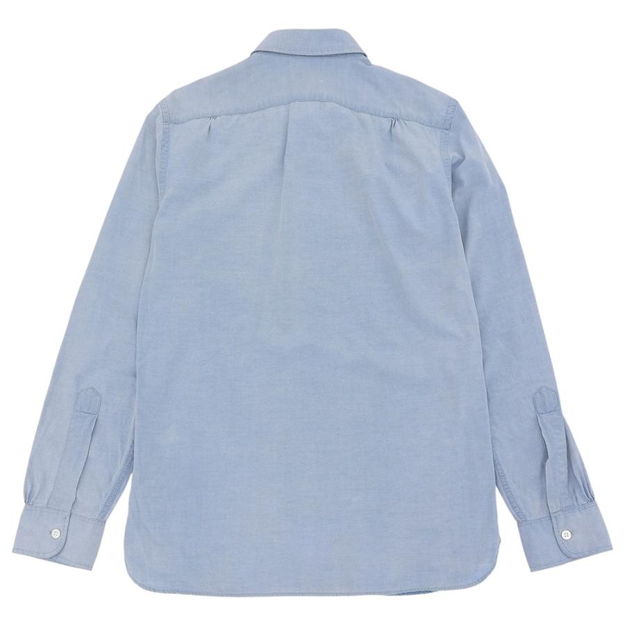 358Storeダブルアールエル　シャンブレーシャツ　ライトブルー S RRL ダブルアールエル コットン シャンブレー シャツ トップス メンズ