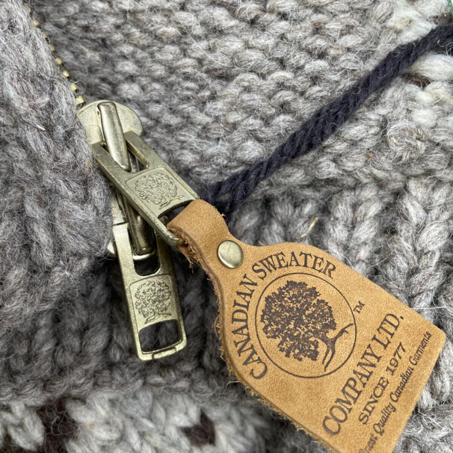 CANADIAN SWEATER カナディアンセーター グレー ウール カウチン