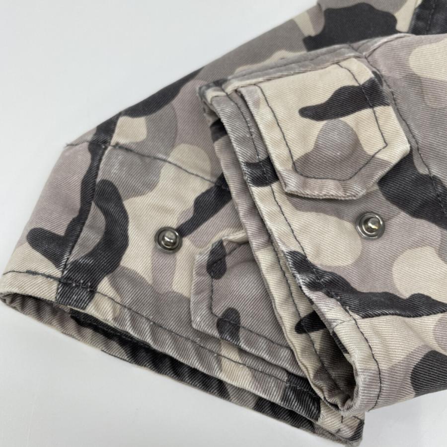 HERNO ヘルノ FI0044U ブラック×ホワイト カモフラ フィールドジャケット 44 HERNO（ヘルノ） FI0044U ブラック×ホワイト カモフラ フィールド