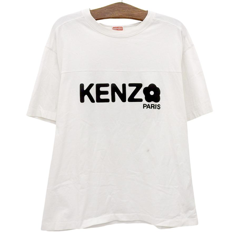 KENZO ホワイト Tシャツ Mサイズ KENZO（ケンゾー） コットン BOKE FLOWER ハーフスリーブ Tシャツ